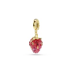 Swarovski - Idyllia charm, Mixed cuts, Strawberry, Red, 18K gold finish - Bilde 6
