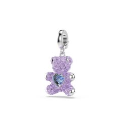 Swarovski - Idyllia charm, Mixed cuts, Teddy, Purple, Rhodium plated - Bilde 2