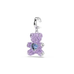Swarovski - Idyllia charm, Mixed cuts, Teddy, Purple, Rhodium plated - Bilde 3