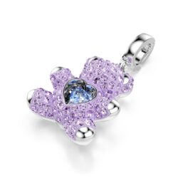 Swarovski - Idyllia charm, Mixed cuts, Teddy, Purple, Rhodium plated - Bilde 4