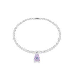 Swarovski - Idyllia charm, Mixed cuts, Teddy, Purple, Rhodium plated - Bilde 6