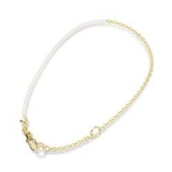 Swarovski - Idyllia necklace, Crystal pearl, White, Gold-tone plated - Bilde 2