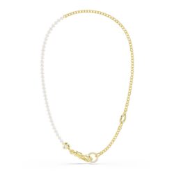 Swarovski - Idyllia necklace, Crystal pearl, White, Gold-tone plated - Bilde 5