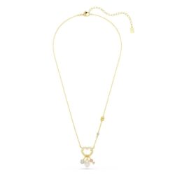 Swarovski - Idyllia pendant, Mixed cuts, Heart, Key, Pink, Gold-tone plated - Bilde 4