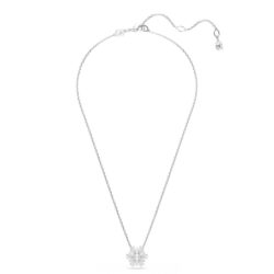 Swarovski - Idyllia pendant, Mixed cuts, Snowflake, White, Rhodium plated - Bilde 2
