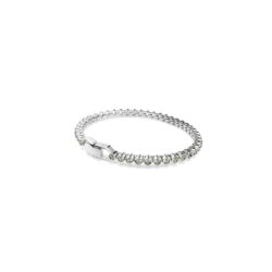 Swarovski - Imber Emily Tennis bracelet, Round cut, Black, Rhodium plated - Bilde 4