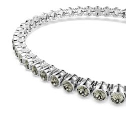 Swarovski - Imber Emily Tennis bracelet, Round cut, Black, Rhodium plated - Bilde 5