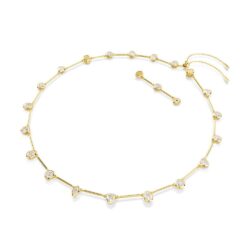 Swarovski - Imber Tennis necklace, Magnetic closure, Mixed cuts, White, Gold-tone plated - Bilde 2