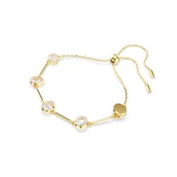 Swarovski - Imber Tennis necklace, Magnetic closure, Mixed cuts, White, Gold-tone plated - Bilde 3