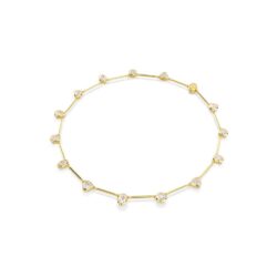 Swarovski - Imber Tennis necklace, Magnetic closure, Mixed cuts, White, Gold-tone plated - Bilde 4