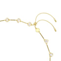 Swarovski - Imber Tennis necklace, Magnetic closure, Mixed cuts, White, Gold-tone plated - Bilde 5