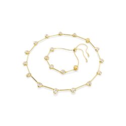 Swarovski - Imber Tennis necklace, Magnetic closure, Mixed cuts, White, Gold-tone plated - Bilde 6