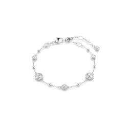 Swarovski - Imber bracelet, Round cut, White, Rhodium plated
