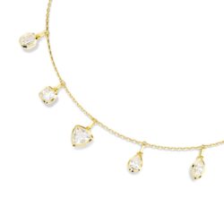 Swarovski - Imber necklace, Mixed cuts, White, Gold-tone plated - Bilde 2