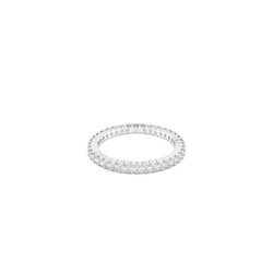 Swarovski - Str: 50 - Matrix Vittore ring, Round cut, White, Silver-tone finish - Bilde 4