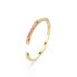 Swarovski - Matrix bangle, Baguette cut, Pink, Gold-tone plated - Bilde 2
