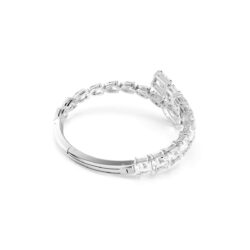 Swarovski - Matrix cuff, Mixed cuts, White, Rhodium plated - Bilde 4