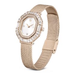 Swarovski - Matrix octagon watch, Metal bracelet, Gold tone, Champagne gold-tone finish - Bilde 6