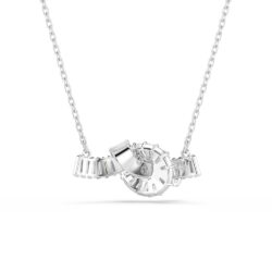 Swarovski - Matrix pendant, Baguette cut, Knot, White, Rhodium plated - Bilde 4