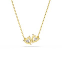Swarovski - Mesmera necklace, Heart, White, 18K gold finish - Bilde 3