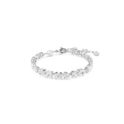Swarovski - Mesmera bracelet, Mixed cuts, White, Rhodium plated