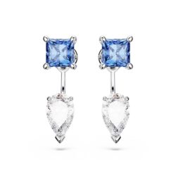 Swarovski - Mesmera earring jackets, Mixed cuts, Detachable, Blue, Rhodium plated - Bilde 2