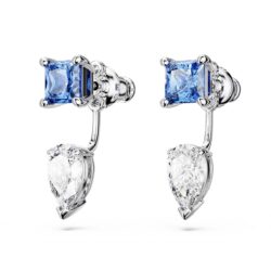 Swarovski - Mesmera earring jackets, Mixed cuts, Detachable, Blue, Rhodium plated - Bilde 3
