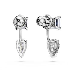 Swarovski - Mesmera earring jackets, Mixed cuts, Detachable, Blue, Rhodium plated - Bilde 4