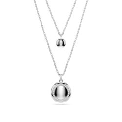 Swarovski - Sublima layered pendant, White, Rhodium plated - Bilde 2