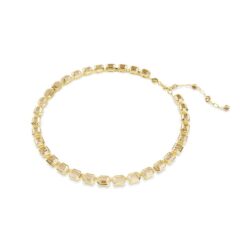Swarovski - Millenia Tennis necklace, Octagon cut, Yellow, Gold-tone plated - Bilde 2
