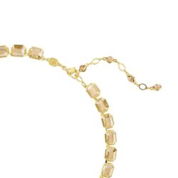 Swarovski - Millenia Tennis necklace, Octagon cut, Yellow, Gold-tone plated - Bilde 3