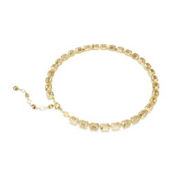 Swarovski - Millenia Tennis necklace, Octagon cut, Yellow, Gold-tone plated - Bilde 4