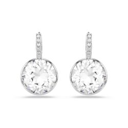 Swarovski - Millenia drop earrings, Round cut, White, Rhodium plated - Bilde 2