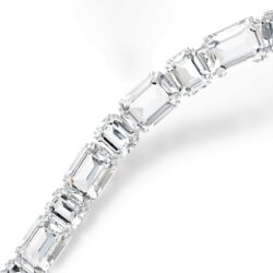 Swarovski - Millenia necklace, Octagon cut, White, Rhodium plated - Bilde 4