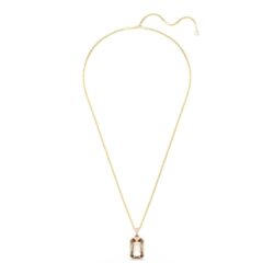 Swarovski - Millenia pendant, Octagon cut, Caramel, Gold-tone plated - Bilde 2