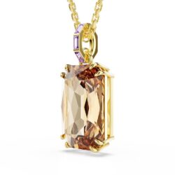 Swarovski - Millenia pendant, Octagon cut, Caramel, Gold-tone plated - Bilde 5