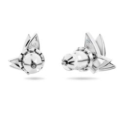 Swarovski - Lilia stud earrings, Butterfly, Blue, Rhodium plated - Bilde 4