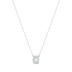 Swarovski - Una pendant, Octagon cut, White, Rhodium plated - Bilde 5