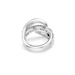 Swarovski - Str: 50-55 - Vienna ring, Mixed cuts, Swan, White, Rhodium plated - Bilde 3