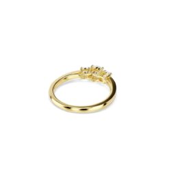 Swarovski - Str: 50 - Stilla Attract ring, Round cut, White, 18K gold finish - Bilde 3