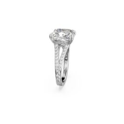 Swarovski - Str: 50 - Stilla cocktail ring, Square cut, Pavé, White, Rhodium plated - Bilde 3