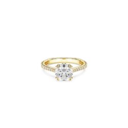 Swarovski - Str: 52 - Stilla cocktail ring, Round cut, Pavé, White, 18K gold finish - Bilde 2