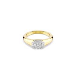 Swarovski - Str: 52 - Dextera ring, Mixed cuts, White, 18K gold finish