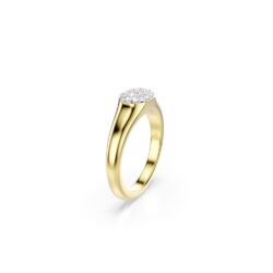 Swarovski - Str: 52 - Dextera ring, Mixed cuts, White, 18K gold finish - Bilde 2