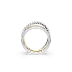 Swarovski - Str: 52 - Hyperbola ring, Mixed cuts, White, Mixed metal finish - Bilde 4