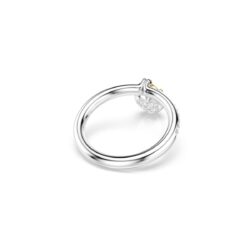 Swarovski - Str: 52 - Idyllia motif ring, Mixed cuts, Heart, Pink, Mixed metal finish - Bilde 4