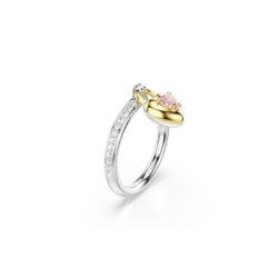 Swarovski - Str: 52 - Idyllia motif ring, Mixed cuts, Heart, Pink, Mixed metal finish - Bilde 5