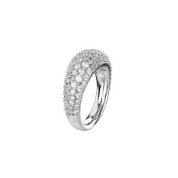 Swarovski - Str: 52 - Sublima ring, White, Rhodium plated