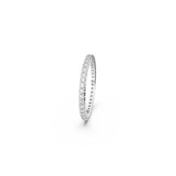 Swarovski - Str: 52 - Matrix Vittore ring, Round cut, White, Silver-tone finish - Bilde 2