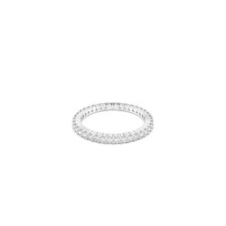 Swarovski - Str: 52 - Matrix Vittore ring, Round cut, White, Silver-tone finish - Bilde 3